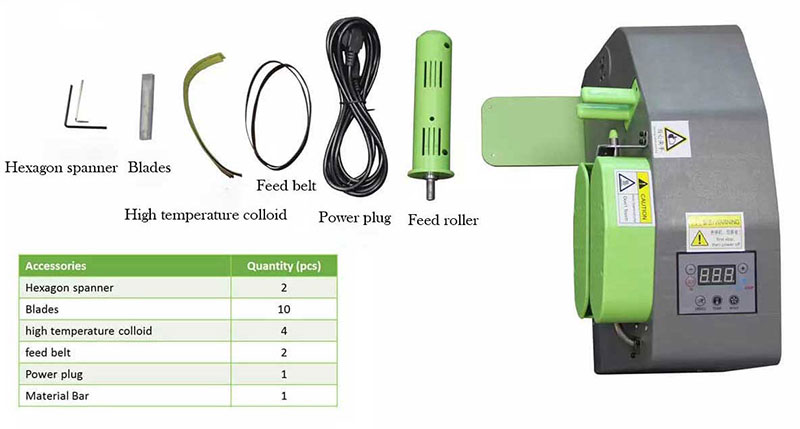 Accessories of S2 air cushion machine