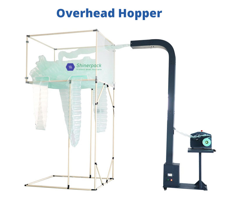 air cushion overhead hopper system